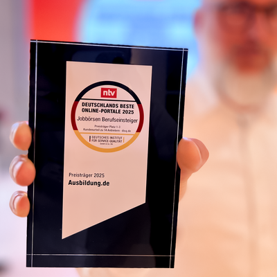 Der ntv-Award „Deutschlands beste Online-Portale 2025“ für Ausbildung.de