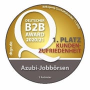Deutscher B2B Award_1. Platz Kundenzufriedenheit Deutscher B2B Award_1. Platz Kundenzufriedenheit