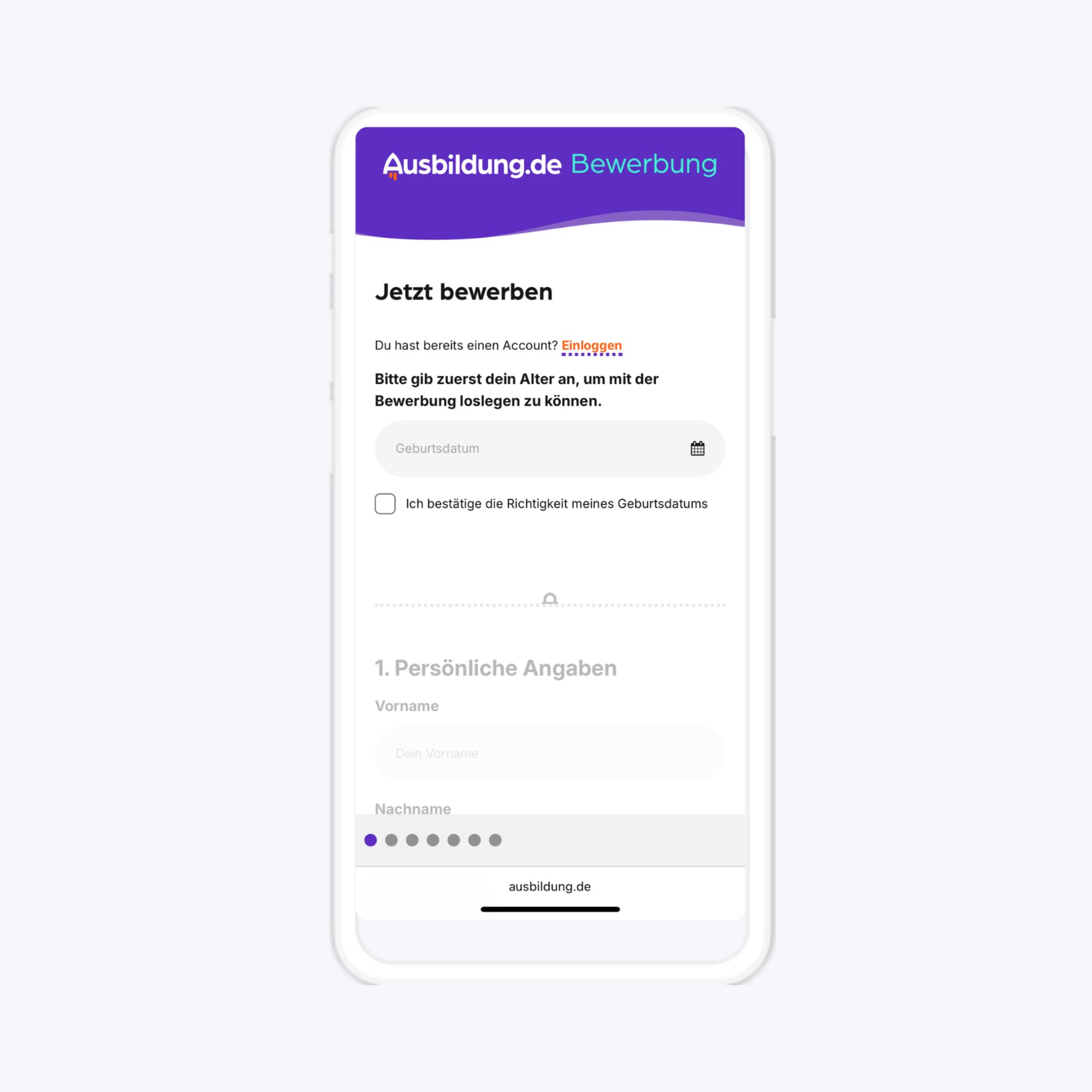 Mobile Mockup Direktbewerbung