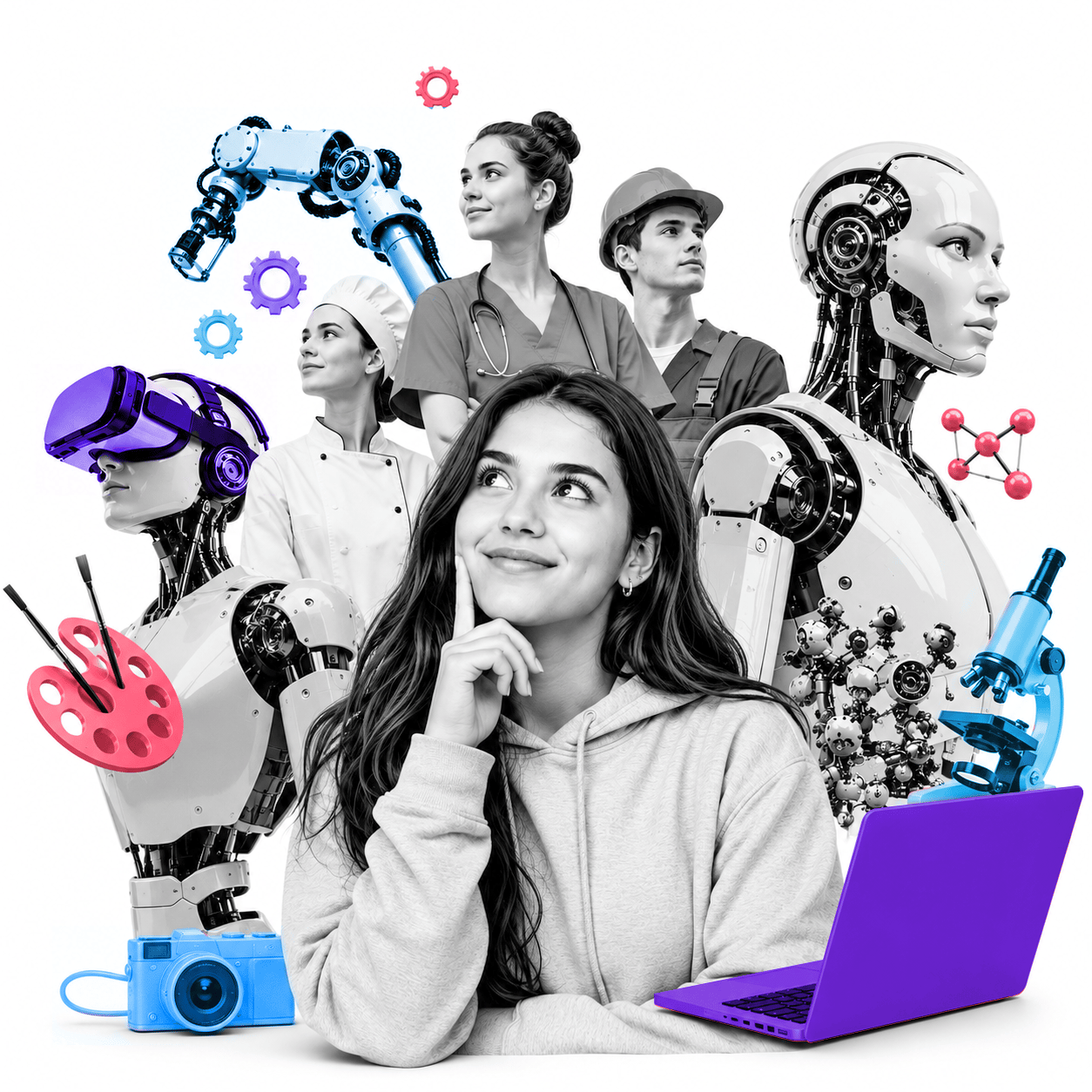 Illustration zur Fachkräftesicherung mit EMBRACE Young Talents