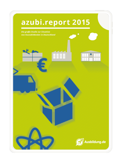 azubi.report 2015 Titelbild Tablet Mockup