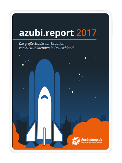 azubi.report 2017 Titelbild Tablet Mockup