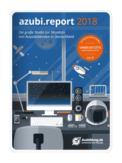 azubi.report 2018 Titelbild Tablet Mockup