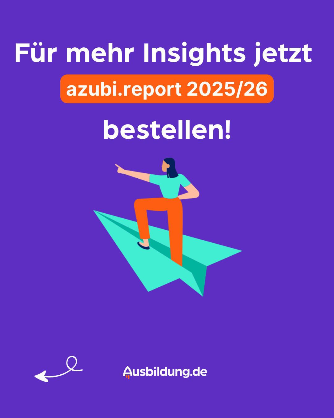 azubi.report 2025 - New Work, new Rules – LinkedIn Post (1080 x 1350 px)