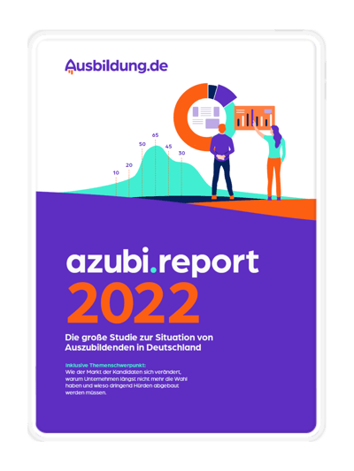 azubi.report 2022 Titelbild Tablet Mockup
