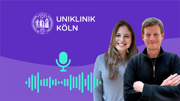 Podcast-Titelbild mit Nathalie Klein und Max Bauer als Gast der Folge